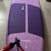 sup fanatic come nuovo con pagaia in carbonio