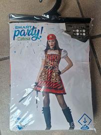 Vestito carnevale corsaro pirata da donna e spada