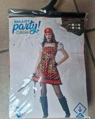 Vestito carnevale corsaro pirata da donna e spada