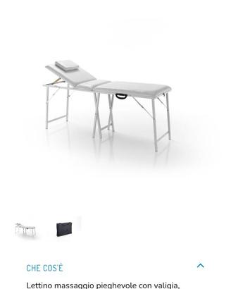 Lettino da massaggio portatile