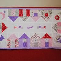 Runner patchwork "Home Sweet Home"
