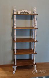 Libreria étagère artigianale in legno 5ripiani