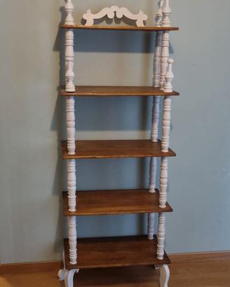 Libreria étagère artigianale in legno 5ripiani
