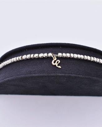 Bracciale Dodo in argento con ciondolo serpente