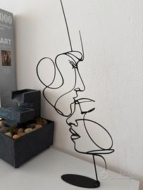 Scultura 3d modern art lineacontinua