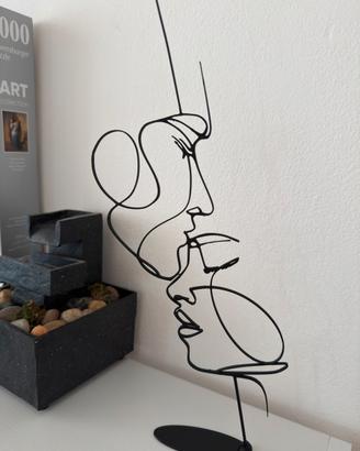 Scultura 3d modern art lineacontinua