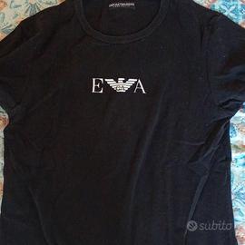 Emporio Armani Underwear T-Shirt Uomo Nera Logo EA