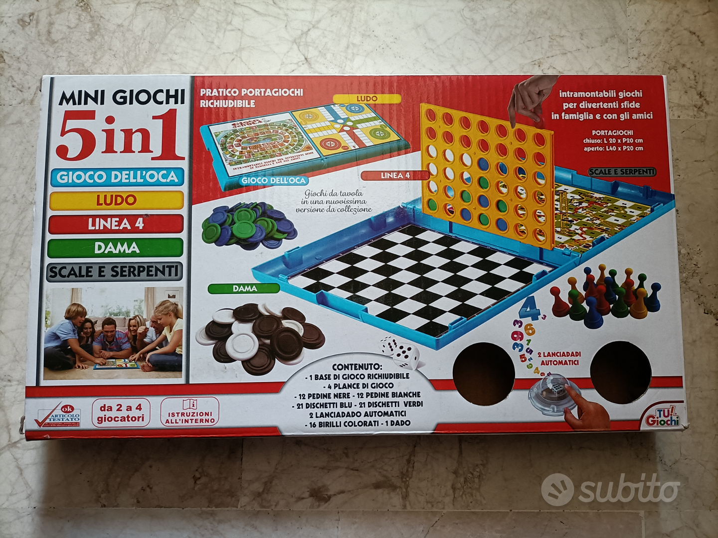 Gioco da tavolo di scale e serpenti - Giochi per bambini