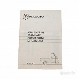 Variante manuale stazione di servizio Piaggio Ape 