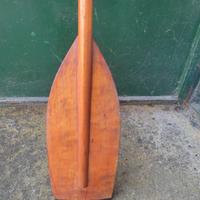 remo canoa in legno 