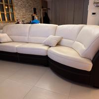 Divano di pelle 4 posti