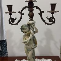 Portacandele in ceramica