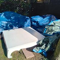 tavolo bianco quadrato 1.30x1.30