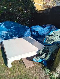 tavolo bianco quadrato 1.30x1.30