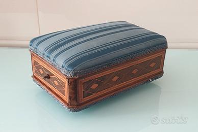 Antica Scatola da Lavoro in Legno Vintage