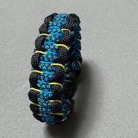Braccialetto Paracord Nero Blu