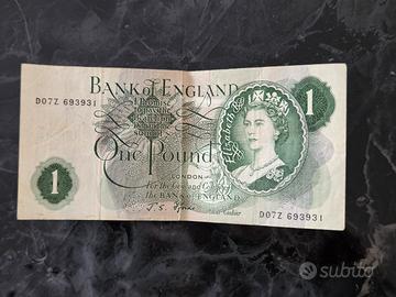 Banconota Inghilterra Bank of England 1 Pound