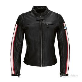 GIACCA MOTO BMW SCHWABING LADY RED-STRIPES tg S