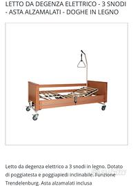 Letto ospedaliero da degenza