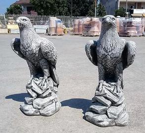 Aquile coppia giardino cemento no pietra
