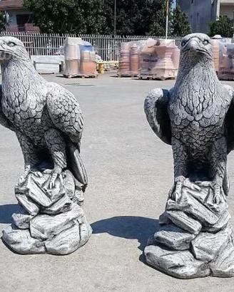 Aquile coppia giardino cemento no pietra
