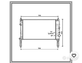 Radiatore Opel Mokka nuovo 