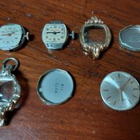 Tre orologi Zenith Bulova vintage da donna