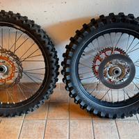 Ruote complete cross 19-21 ktm/huaqvarna/gasgas