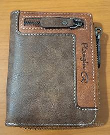 Portafoglio da uomo con zip nuovo