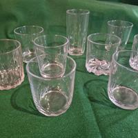 “Lotto bicchieri vintage anni 70/80 vetro”