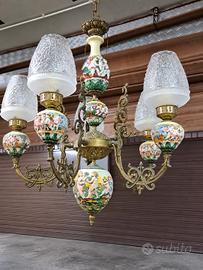 Lampadario a 5 paralumi