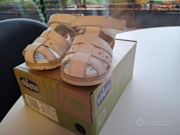 Sandali Chicco chiusi da bambina color bianco