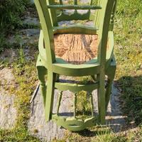 Sedie in legno impagliate