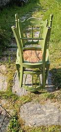 Sedie in legno impagliate