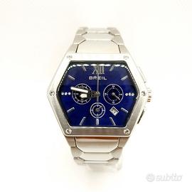 Orologio Breil Uomo Acciaio Blu Cronografo 10ATM