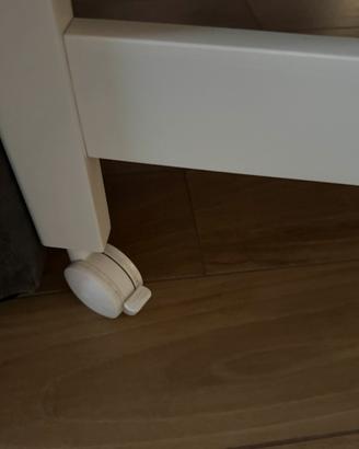 Lettino Azzurra design con rotelle