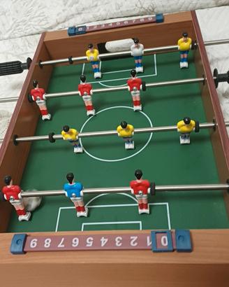 Mini Calcio Balilla 50x30 cm Legno - NUOVO + 2 Pal