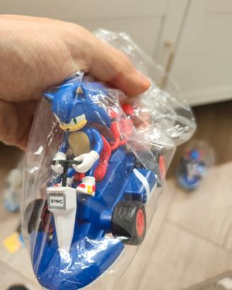 sonic kart carica a molla pull-back busta