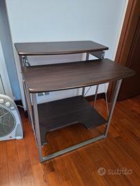 Scrivania pc pieghevole