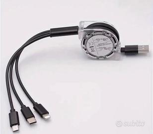 Cavo Caricabatterie triplo super veloce  3,50€