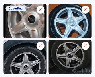 4  CERCHI MINI R56 R53 PCD 4X100 + GOMMEM+S 195/55