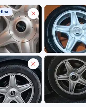 4  CERCHI MINI R56 R53 PCD 4X100 + GOMMEM+S 195/55