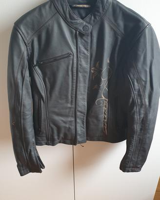 Giacca da moto in pelle da donna 