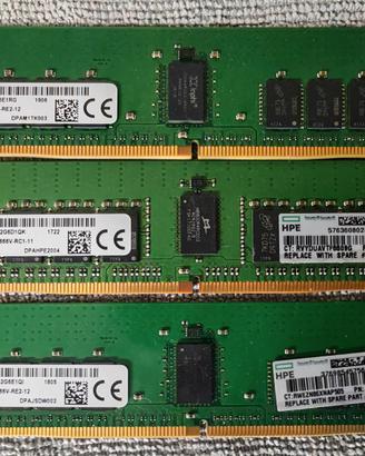 HPE RAM DDR4 PC4-2666 ECC 16GBx3 (48GB) - PERFETTE