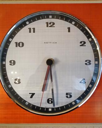 Orologio Vintage HETTICH a muro 20x20 Made Germany