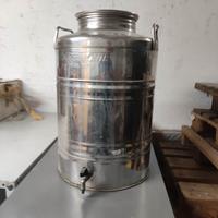 Bidone per olio inox da 50 litri