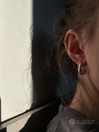 Orecchini in Argento 925 con brillantini