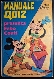 libro Vintage  "Manuale Quiz" di Walt Disney 1972