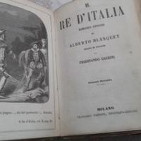 Antico libro il re d'Italia di Alberto Blanquet 