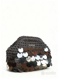 Pochette gioiello fatta a mano con paillettes arge